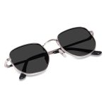 "Unisex Black Sunglasses – Designed for modern professionals, these black sunglasses combine style. - Image 2