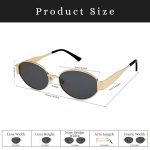 Vintage 90s Sunglasses With Retro Oval Sunglasses For Women & Men | Trending, Stylish - Image 3