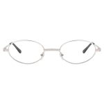 Clear Lens Oval with Metal Gold Frame Sunglasses/Goggles For Women's- UV Protected - Image 3