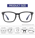Square Frame Clear Lens Glasses Non Prescription Eyeglasses - Image 4