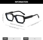 Rectangle Blue Light Blocking Glasses for Women & Men - Image 4