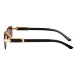 Rectangular Rimless Sunglasses for Men and Women - Image 4