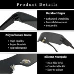 Black Shield Wraparound Sunglasses | Trendy Rimless One-Piece Shades for Men & Women - Image 5
