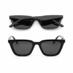 Classic Black Square Sunglasses UV400 Protection, Lightweight Unisex Shades for Men & Women - Image 2