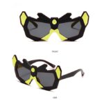 Kids Superhero Style Sunglasses | Fun Red & Yellow Hero Mask Design | Lightweight Fancy Goggles for Boys & Girls - Image 2