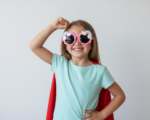 Kids Rainbow Cloud Sunglasses | Cute Pink Round UV Protection Glasses for Children - Image 4